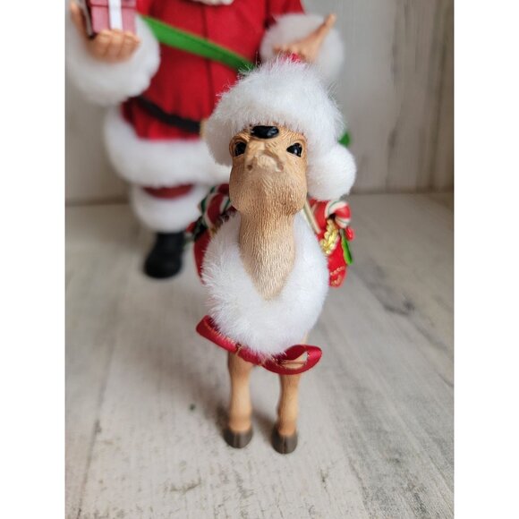 Clothtique possible dreams Santa Claus deer friend mail carrier Xmas figure set - Picture 4 of 5